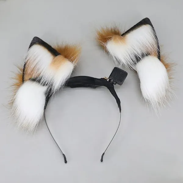 Furry Anime Hårband Rörliga Djuröron Pannband Maskeradfest Tillbehör> Huvudbonader