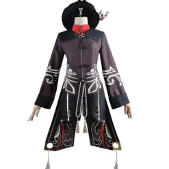 Genshin Impact Hu Tao Kostym Fancy Up Outfits Fransar Byxor Uniform Se 2XL> Dräkter