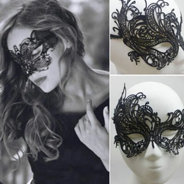 B2X Glamorös spetsmask - Enkel att ta på - Fästs med snöre> Masker