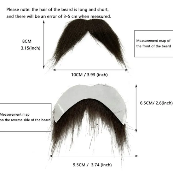 Jettbuying Ögonbrynskit Cosplay Rekvisita Dekoration Mustaschset Ansiktshår A> Tillbehör