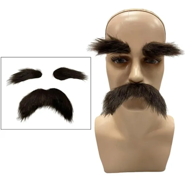 Jettbuying Ögonbrynskit Cosplay Rekvisita Dekoration Mustaschset Ansiktshår A> Tillbehör