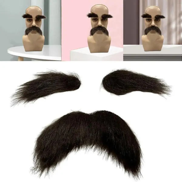 Jettbuying Ögonbrynskit Cosplay Rekvisita Dekoration Mustaschset Ansiktshår A> Tillbehör