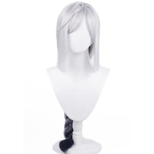 FMYSJ Grå Hästsvans Värmebeständig Peruk För Cosplay Anime Shenhe Peruker Halloween Kostym Peruker Grå - (FMY)> Peruker
