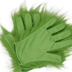 Gröna Grinchen Plyschhandskar Cosplay Kostym Vuxna Barn Julvantar Rekvisita Tillbehör><noscript><img width=