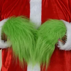 Gröna Grinchen Plyschhandskar Cosplay Kostym Vuxna Barn Julvantar Rekvisita Tillbehör><noscript><img width=