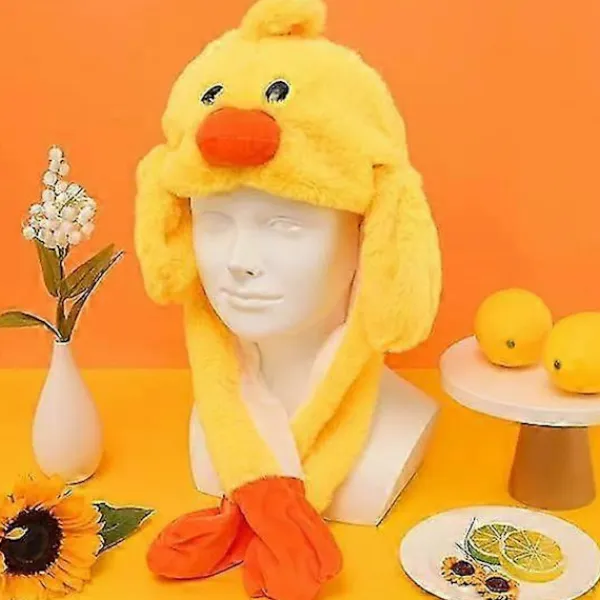 Gul Ankh Hatt Plysch Öron Rörliga Hoppande Hattar Lång Mjuk Söt Djurhatt Pop Up Öron Påskmössa Utklädnad Cosplay> Huvudbonader