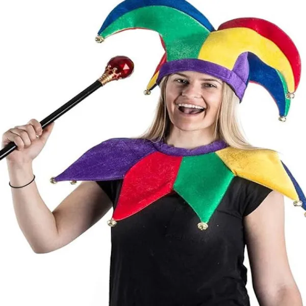 Gycklardräkt - Hatt - Gycklarklown-dräkt - Kungens gycklare> Huvudbonader