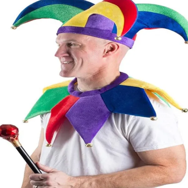 Gycklardräkt - Hatt - Gycklarklown-dräkt - Kungens gycklare> Huvudbonader