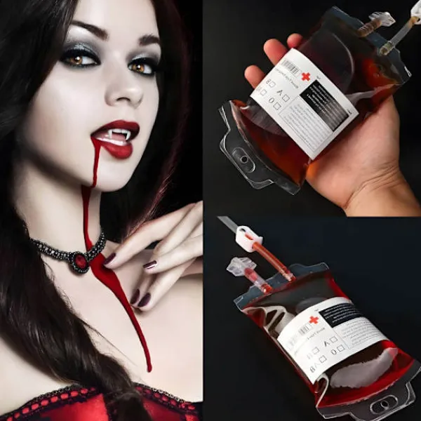 Otego Halloween - 3 pack Blodpåse som rekvisita - Dryckespåsar> Tillbehör