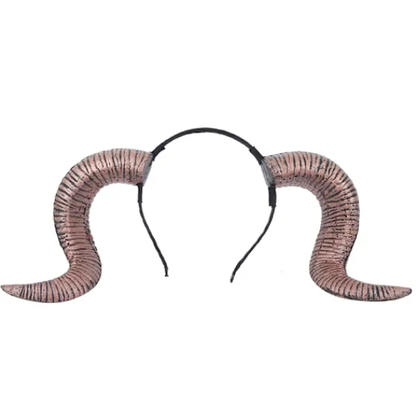 Halloween Cosplay Antik Guld Horn Hårband Rolig Kostymfest Huvudbonad Tillbehör Enkel Ring> Huvudbonader