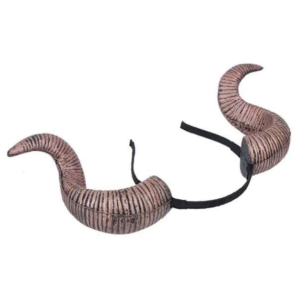 Halloween Cosplay Antik Guld Horn Hårband Rolig Kostymfest Huvudbonad Tillbehör Enkel Ring> Huvudbonader