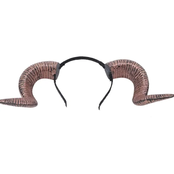 Halloween Cosplay Antik Guld Horn Hårband Rolig Kostymfest Huvudbonad Tillbehör Enkel Ring> Huvudbonader