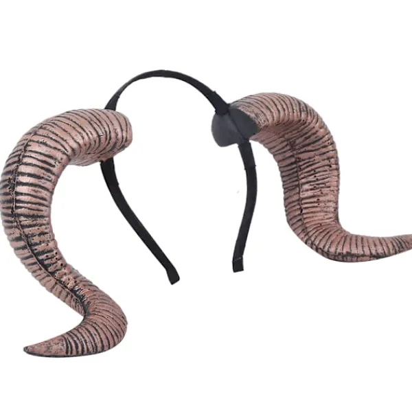 Halloween Cosplay Antik Guld Horn Hårband Rolig Kostymfest Huvudbonad Tillbehör Enkel Ring> Huvudbonader