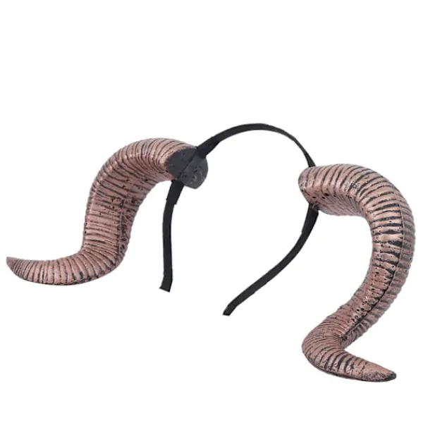 Halloween Cosplay Antik Guld Horn Hårband Rolig Kostymfest Huvudbonad Tillbehör Enkel Ring> Huvudbonader