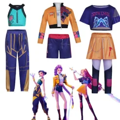 Halloween Demon Slayer Cosplay Kostym | K-Demon Slayer Mira Zoi Rumy Anime Outfit Familj Par Cosplay Rumi (jacka + foder + shorts) 120 120 | Fyndiq> Dräkter