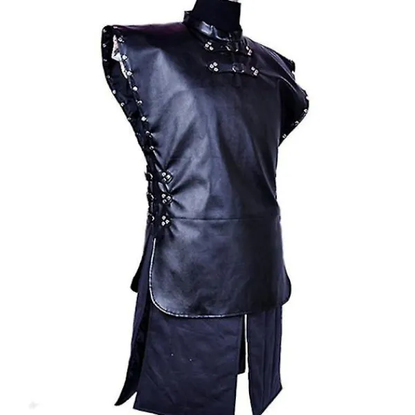 ESTONE Halloween Game of Thrones Jon Cosplay Falsk Pälskrage Kappa Herrkläder Outfit XL> Dräkter