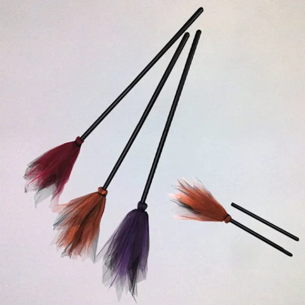 Halloween häxa kvast fest rekvisita harry potter broom halloween dekoration maskerad fest orange> Tillbehör
