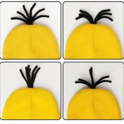 Halloween Kostym Mössa Hatt Minion Glasögon Handskar Maskerad Kostym Despicable Me Cosplay Tillbehör Vuxen{f2}><noscript><img width=
