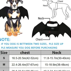 JIUSAIRUI Halloween kostym Pet Bat Wings Katt Hund Bat Costume Vingar small><noscript><img width=