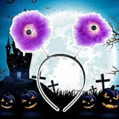 Halloween Kostymset Trollstav Läskig Ögonglob Huvudbonad Fladdermus Kjol Ögonglober Hårband för Karneval Halloween Temafest (huvudbonad)><noscript><img width=