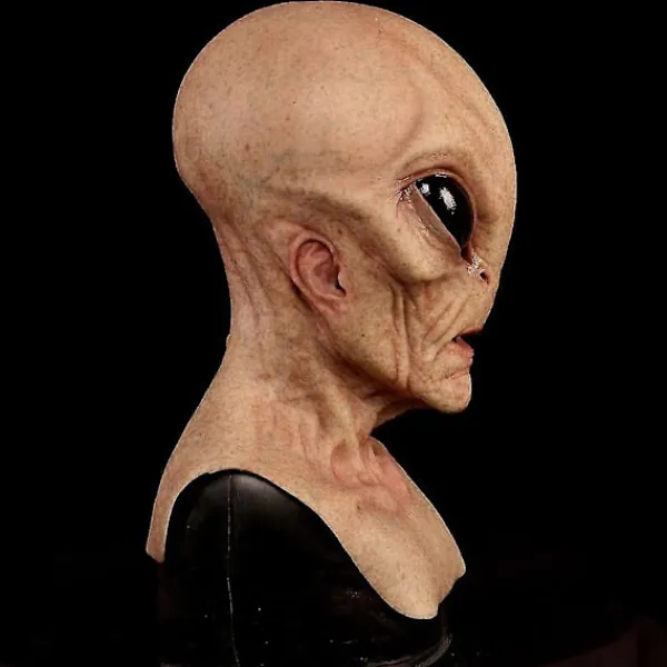 FMYSJ Halloween Läskig Latex Ufo Stora Ögon Helhuvud Party Mask För Vuxna Maskerad Kostym Party Cosplay Mask (FMY)> Masker