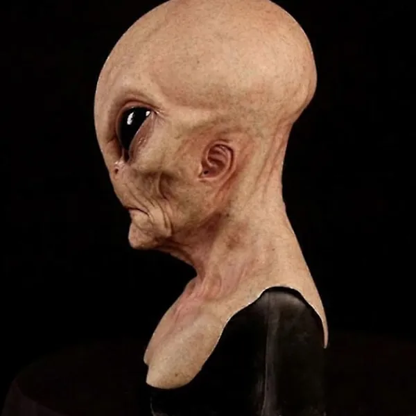 FMYSJ Halloween Läskig Latex Ufo Stora Ögon Helhuvud Party Mask För Vuxna Maskerad Kostym Party Cosplay Mask (FMY)> Masker