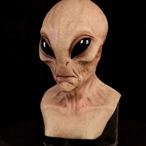 FMYSJ Halloween Läskig Latex Ufo Stora Ögon Helhuvud Party Mask För Vuxna Maskerad Kostym Party Cosplay Mask (FMY)> Masker