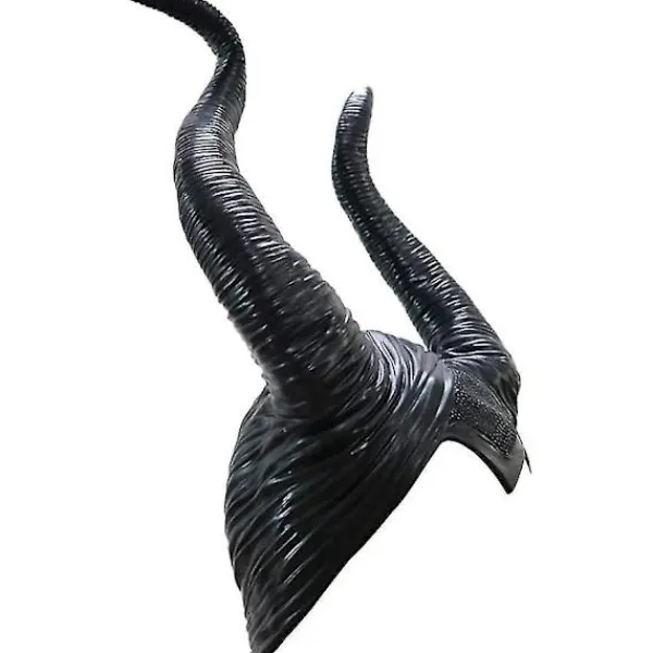 unbranded Halloween Maleficent Horn Huvudband Cosplay Svart, Ond Maleficent Huvudbonad Ornament, för Kvinna/Man> Huvudbonader