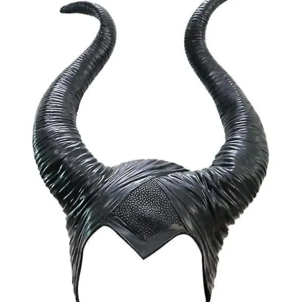 Halloween Maleficent Hornpannband Cosplay Svart, Ond Maleficent Huvudbonad Ornament, för kvinna/man> Huvudbonader