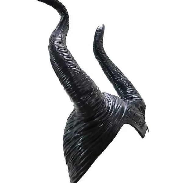 Halloween Maleficent Hornpannband Cosplay Svart, Ond Maleficent Huvudbonad Ornament, för kvinna/man> Huvudbonader