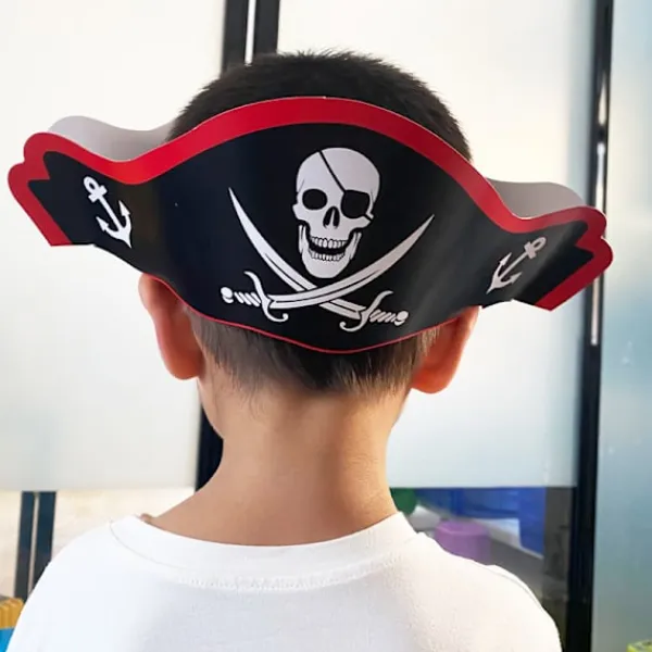 Halloween Papperspirat Partyhattar (24-pack)> Huvudbonader