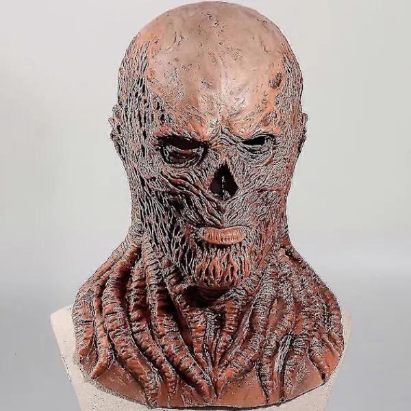 FMYSJ Halloween Stranger Things Säsong 4 Vecna Cosplay Mask Huvudbonad Vuxna Skräck Demon Monster Djävul Latex Mask Kostymfest Rekvisita (FMY)> Masker