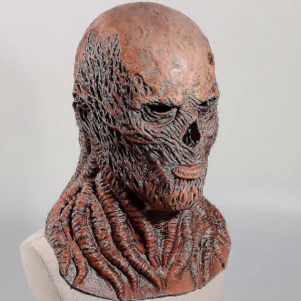 FMYSJ Halloween Stranger Things Säsong 4 Vecna Cosplay Mask Huvudbonad Vuxna Skräck Demon Monster Djävul Latex Mask Kostymfest Rekvisita (FMY)> Masker