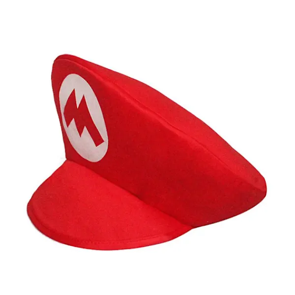 FMYSJ Halloween Super Mario Bros Cosplay Skumröd eller Grön Hatt med Mustasch Karneval Party Cap Rekvisita Kostymtillbehör (FMY)> Huvudbonader