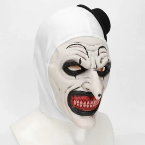 FMYSJ Halloween Terrifier Mask Clown Mask Läskig Joker Kostym Halloween Skräck Läskig Mask för Vuxna Män Kvinnor (FMY)> Masker