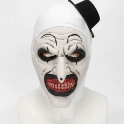 FMYSJ Halloween Terrifier Mask Clown Mask Läskig Joker Kostym Halloween Skräck Läskig Mask för Vuxna Män Kvinnor (FMY)><noscript><img width=