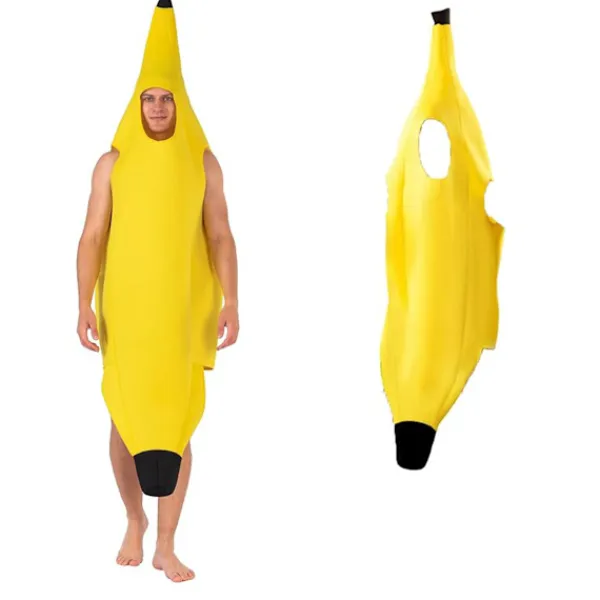 unbranded Halloween-kostym bananformad sminkuppträdande kostym banan kostym mjuk och bekväm> Dräkter