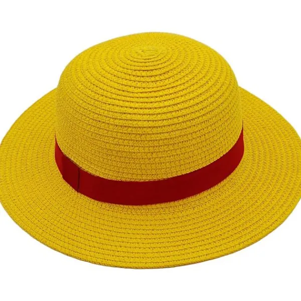 WAIDFU Halmhatt Madeline Hat Cospaly Monkey D Lufy Performance Props Gula Halmhattar Head Circumference 52 cm> Huvudbonader