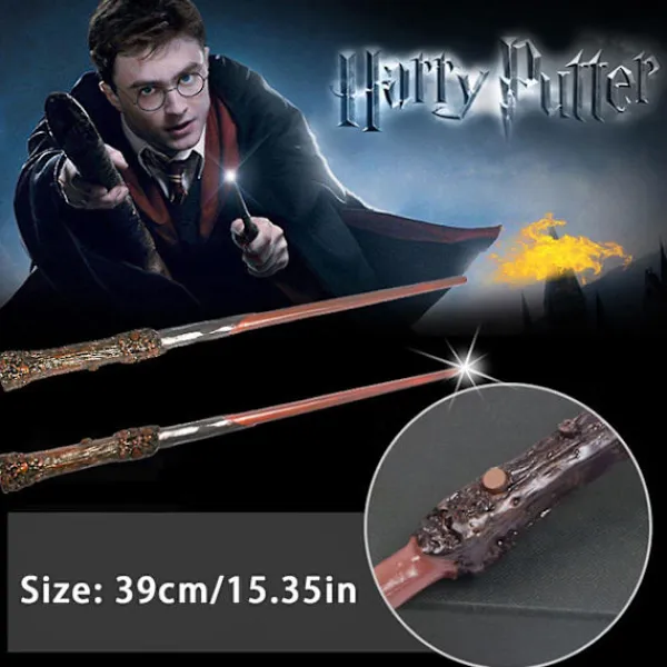 Unbranded Magische Vuurspuwende Toverstaf Cosplay Perkamentus Hermelien Heer Voldemort Sneep Sneep Vuurspuwende Toverstaf Cadeau för fans | Fyndiq> Tillbehör