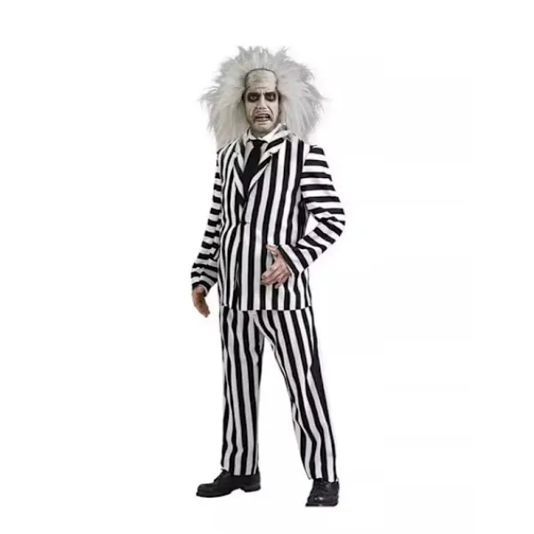 Holocky Herr Beetlejuice Deluxe Kostym L> Dräkter
