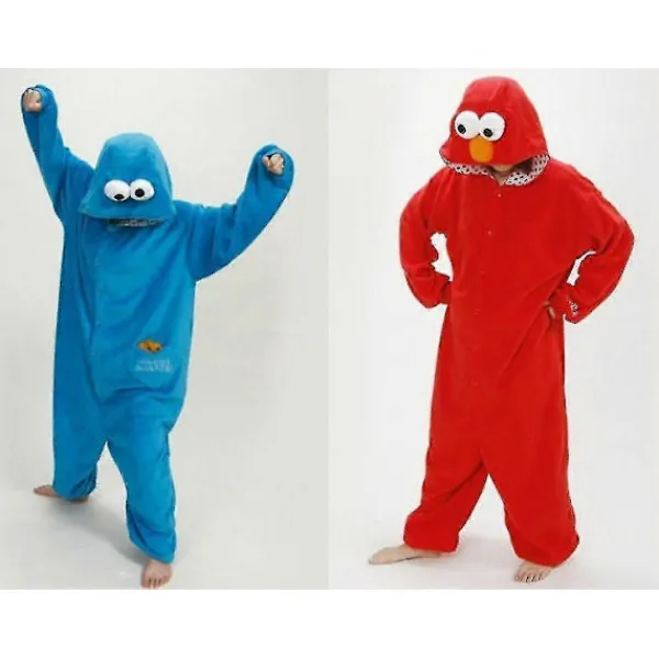 Hett erbjudande till lågt pris! Vuxen Sesamgatan Kakmonstret Elmo Kostym Röd-Glad Röd-FA- S> Dräkter
