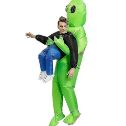 Heta säljare Hett erbjudande till lågt pris! Uppblåsbar Alien Kostym Uppblåsbara Halloween Kostymer Alien Kostym För Halloween-Glad 110 to 145cm for kids><noscript><img width=