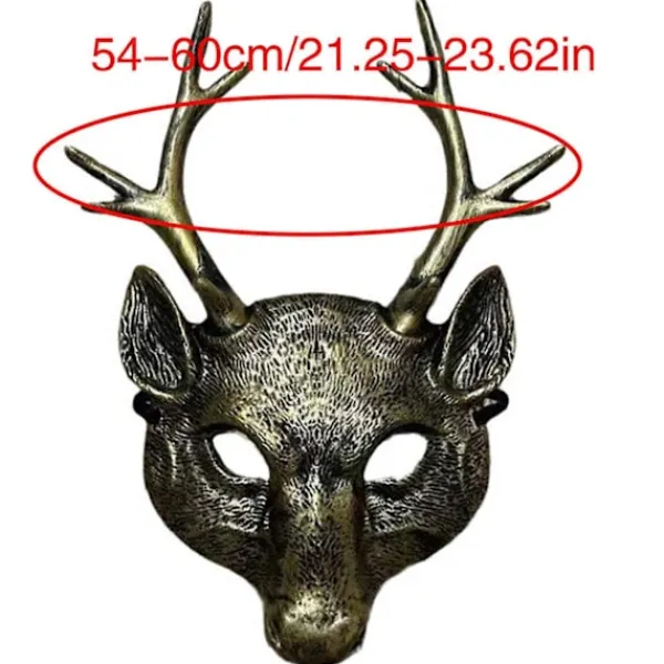 Hjortmask Halloweenkostym för barn vuxna festivalfest Halloween hjort cosplay kostymrekvisita> Masker