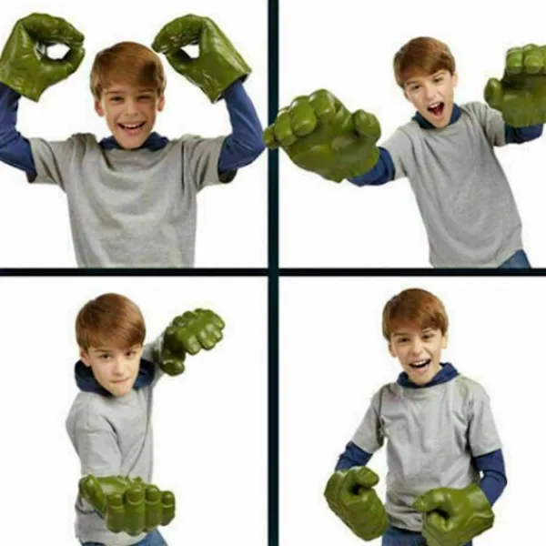 unbranded Hulk Smash Hands Avengers Cosplay Mjuk Leksak Doll Handskar Ett Par Fest Leksak Present> Tillbehör
