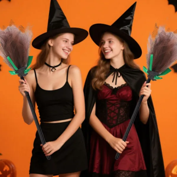 unbranded Häxkvastar Mesh Dekoration för Halloweenfester och Handgjorda Projekt> Tillbehör