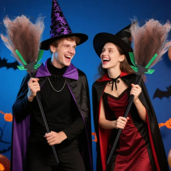 unbranded Häxkvastar Mesh Dekoration för Halloweenfester och Handgjorda Projekt> Tillbehör
