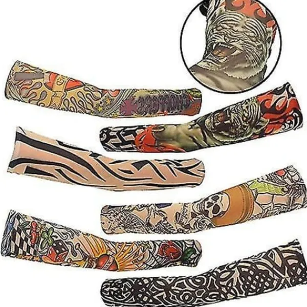 no brand IC CNE 6st Konstarm Falska Tatueringsärmar Cover för Unisex> Smink