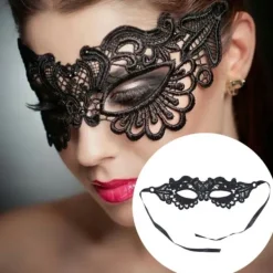 no brand IC Lady of Luck Venetians Mask för Män Spetsmask Venetians Maskeradbal Halloween Fest> Masker