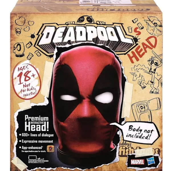 Northix Interaktiv elektronisk Deadpool Head Toy för Marvel Legends> Masker