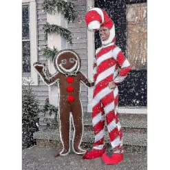 Isad Gingerbread Man-kostym för vuxna, Julpepparkakskostym 2XL><noscript><img width=